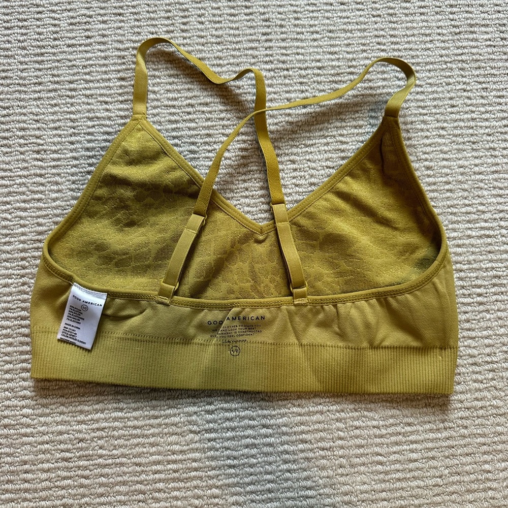 Good American Gold SHINE CROSSBACK BRALETTE - Picture 4 of 7